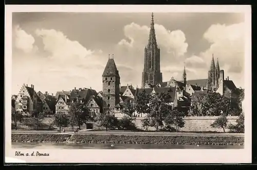 AK Ulm a. d. Donau, Blick auf das Münster
