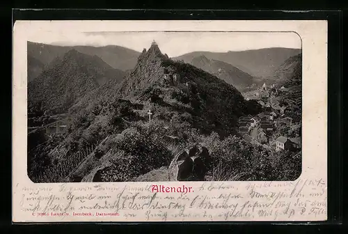 AK Altenahr, Teilansicht mit Grab