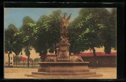 AK Hagenau / Elsass, Marienthal, Am St. Michaelsbrunnen