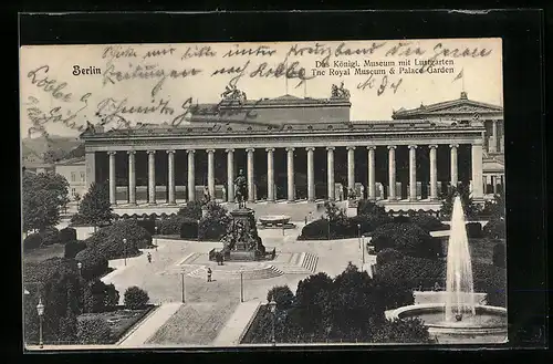 AK Berlin, Königl. Museum mit Lustgarten
