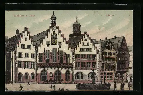 AK Alt-Frankfurt, Blick auf Römer