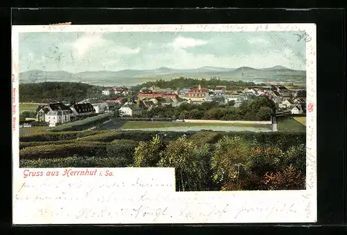 AK Herrnhut i. Sa., Totalansicht