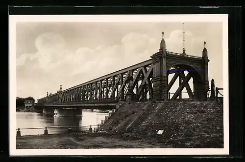 AK Kehl a. Rh., Blick auf die Rheinbrücke