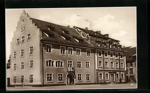 AK Villingen i. Schwarzwald, Am Neuen Rathaus