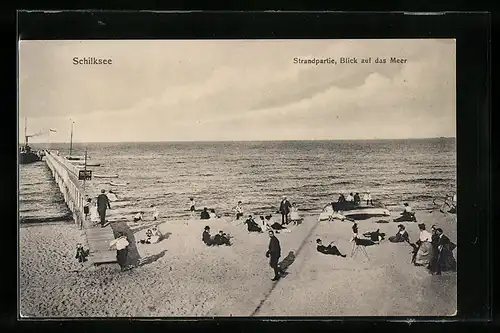 AK Schilksee, Strandpartie mit Blick auf Meer