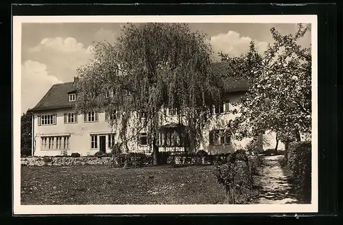 AK Beutelsbach, Erholungsheim Landgut Burg mit Garten
