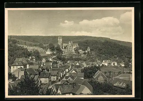 AK Cransberg / Taunus, Totalansicht mit Schloss