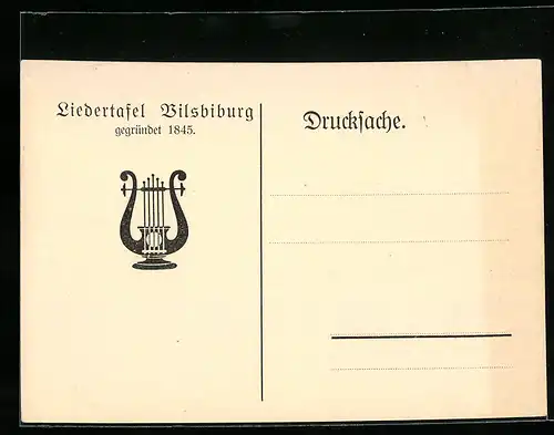 AK Vilsbiburg (Niederbayern), Liebertafel Bilsbiburg gegründet 1845