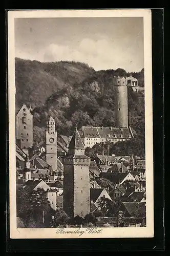 AK Ravensburg /Württ., Ortsansicht aus der Vogelschau