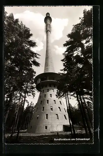 AK Ochsenkopf /Fichtelgeb., Rundfunkturm am Ochsenkopf