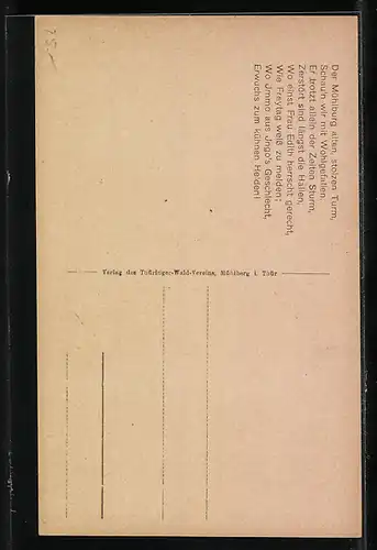 AK Mühlberg /Th., Die Mühlburg