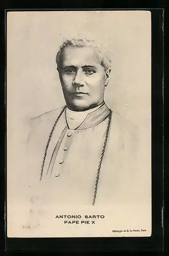 AK Papst Pius X. / Antonio Sarto, Portrait