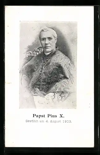 AK Papst Pius X., Kardinal Giuseppe Sarto, der neue Papst 1903