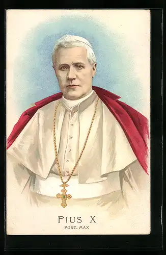 Künstler-AK Papst Pius X.