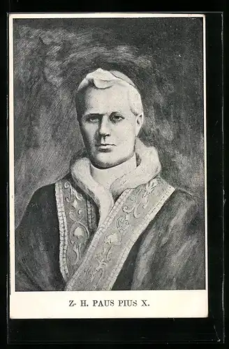 AK Papst Pius X., Gemälde