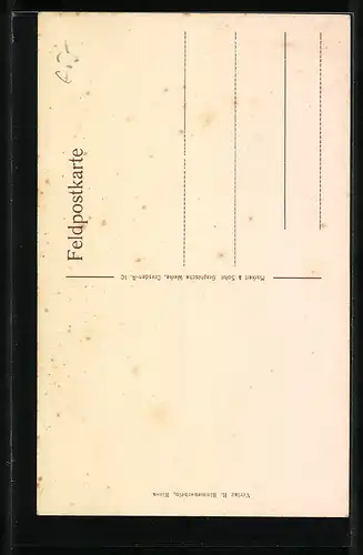 AK Soldat in Uniform mit Spaten