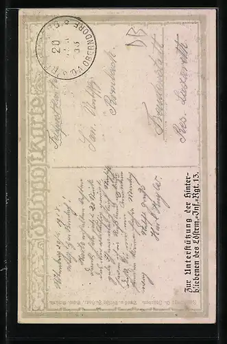 AK Der Landsturmmann mit Zeitung, 1. Weltkrieg