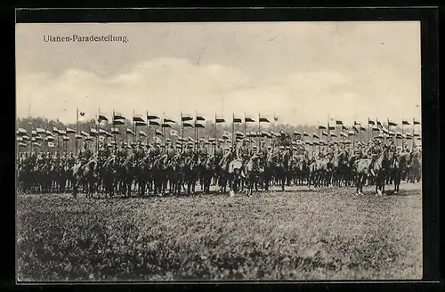 AK Ulanen-Paradestellung, Kavallerie