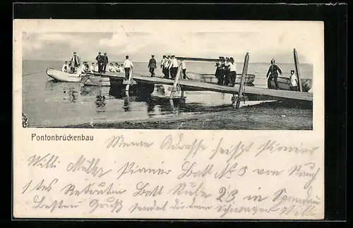 AK Pontonbrückenbau, rückwärtige Dienste