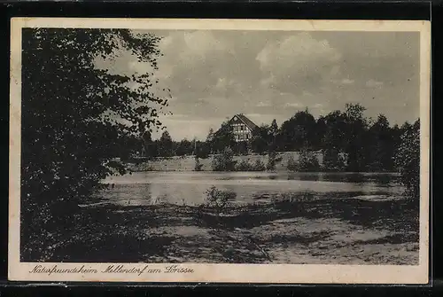 AK Landpoststempel Wiechendorf, Hannover 1 Land