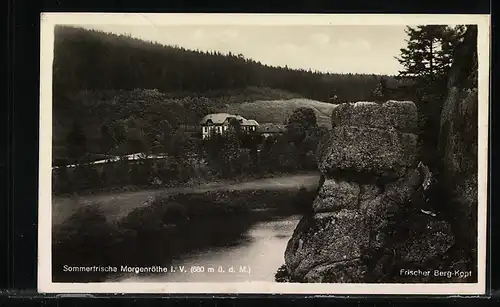 AK Landpoststempel Morgenröth über Auerbach (Vogtland)