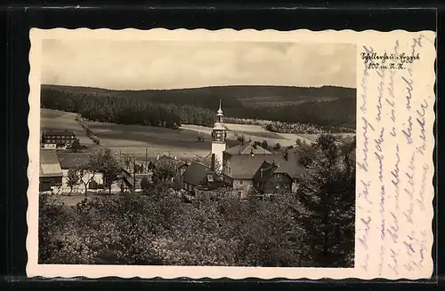 AK Landpoststempel Waldidylle über Dippoldiswalde