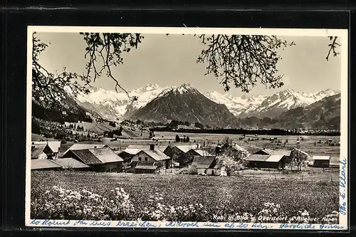 AK Landpoststempel Rubi über Oberstdorf