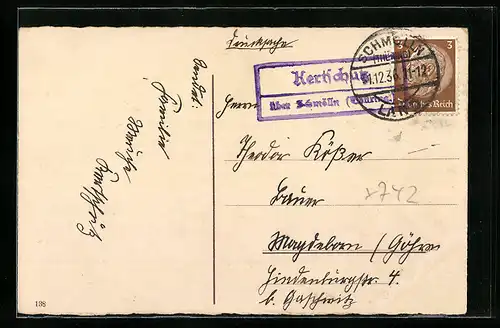 AK Landpoststempel Kertschütz über Schmölln (Thüring.)