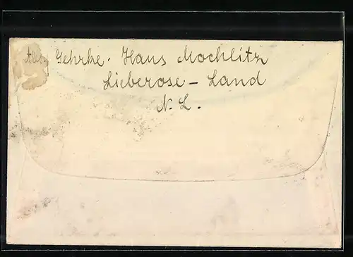 AK Landpoststempel Mochlitz-Lieberose Land