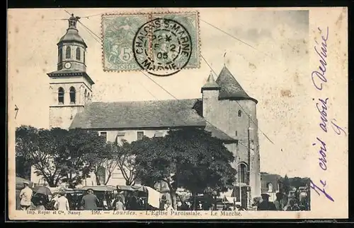 AK Lourdes, L`Eglise Paroissiale, Le Marché