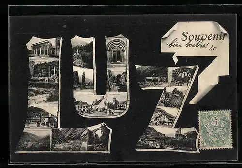 AK Luz, Ortspartie mit Brücke