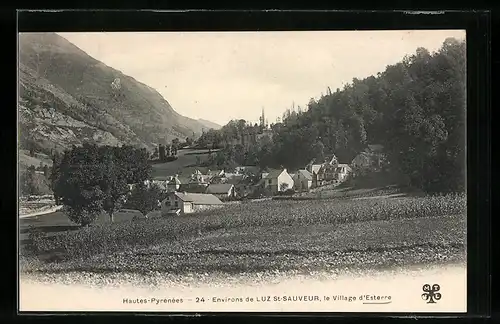 AK Esterre, Le Village, Vue generale