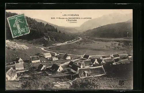AK Espiadet, Route de Bagneres à Luchon