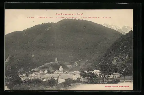 AK AK Cadéac /Vallee d`Aure, Vue Generale et L`Arbizon