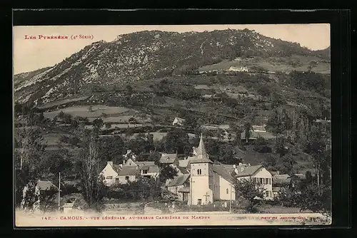 AK Camous, Vue Generale au dessus Carrieresde Marbre