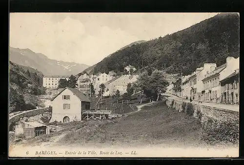 AK Bareges, Entree de la Ville, Route de Luz
