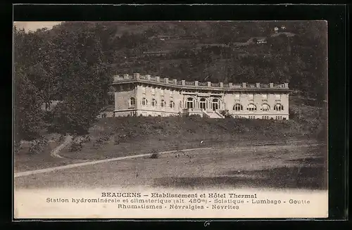 AK Beaucens, Etablissement et Hotel Thermal