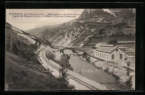 AK Beyrède, Aluminium su Sud-Ouest, Ligne de Chemin de fer