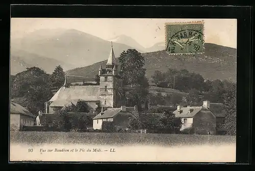 AK Beaudéan, l'Église et le Pic du Midi
