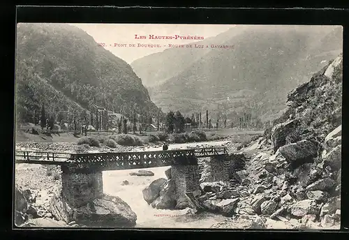 AK Bourque, Pont de Bourque, Route de Luz à Gavarnie