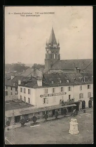 AK Vic-en-Bigorre, Vue panoramique