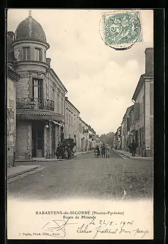 AK Rabastens-de-Bigorre, Route de Mirande