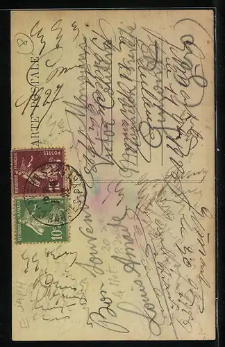 Künstler-AK Capvern, Les Effets Merveilleux d`une Cure