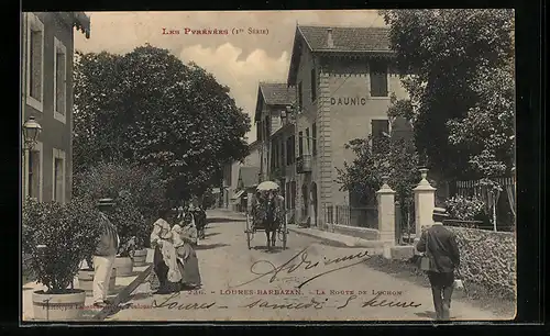 AK Loures, La Route de Luchon, Hôtel Daunic