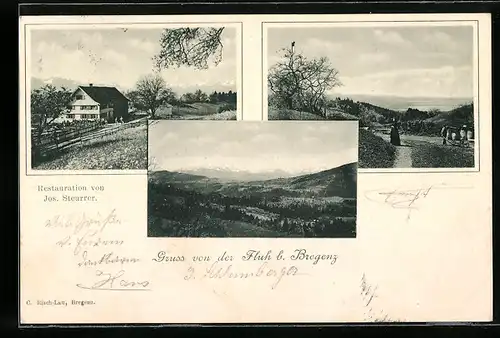 AK Bregenz, der Fluh, Restauration v. Jos. Steurrer