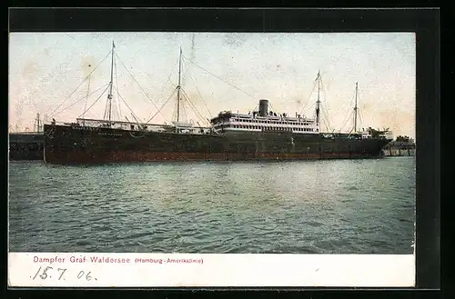 AK Dampfer Graf Waldersee