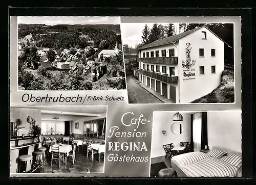 AK Obertrubach, Cafe-Pension Regina, verschiedene Ansichten