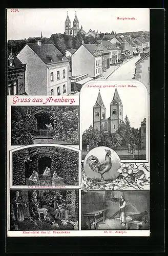 AK Arenberg, Hauptstrasse, Schlafende Jünger, Einsiedelei des Hl. Franziskus