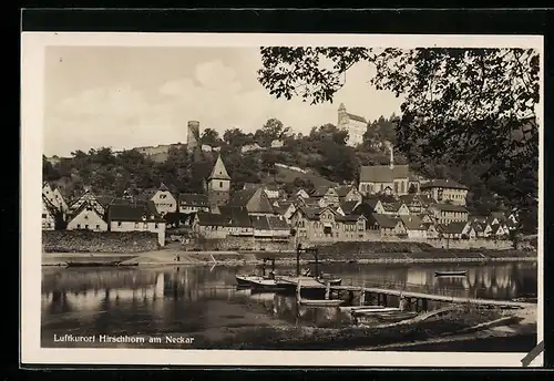 AK Hirschhorn am Neckar, Uferpartie