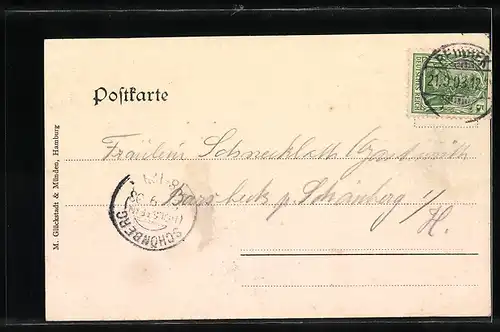 AK Reinbek, Ortspartie mit Feldweg